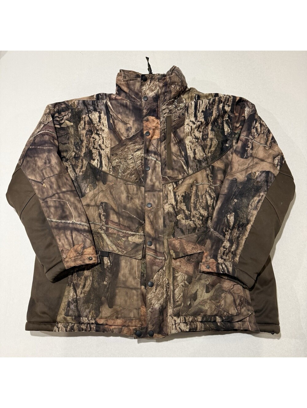 Yukon Gear Camouflage Hunting Jacket Size XL Mossy Oak Hooded Men’s